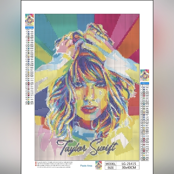 Taylor Swift DIY 5D Full Round Drill Diamond Painting - Picture 3 of 7